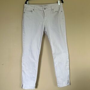 LOFT White Ankle Cropped Jeans